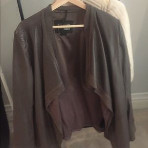 Mackage leather jacket size L in taupe